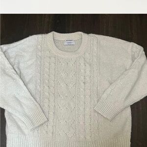 Old Navy Cream Knit Sweater